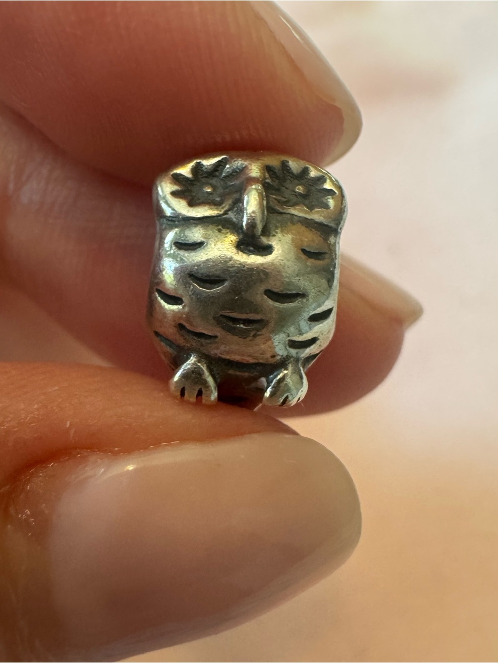 Pandora Sterling Silver Owl Charm Bead